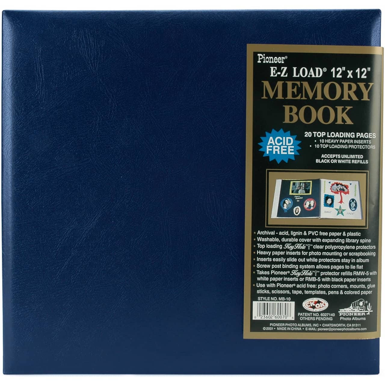 Pioneer® Leatherette Post Bound Album, 12" x 12"